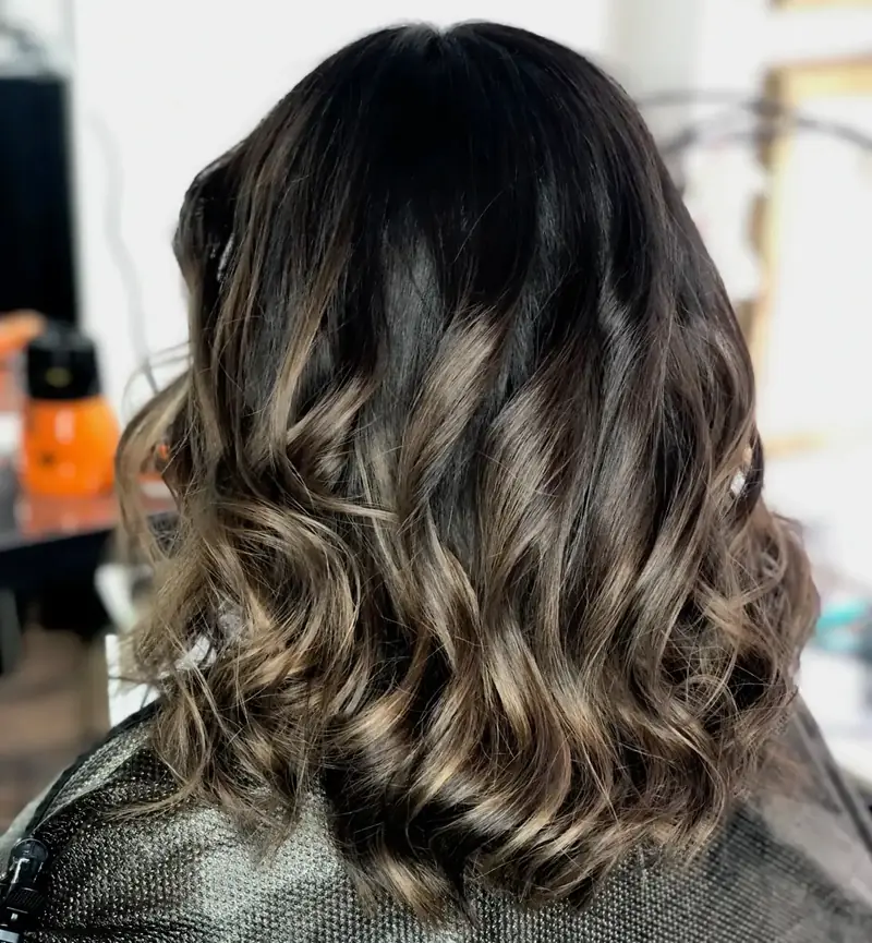 Brunette balayage Stockholm